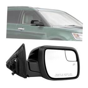 Mod Vanten Mo-286 Glossy Black Side Mirror Power Heated 7pins Turn Signal Light Passenger