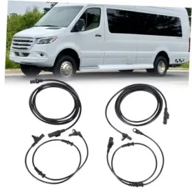 Nowxuok192-1101f Moseiny 4pcs Abs Wheel Speed Sensor Front And Rear Compatible For Mercedes-benz