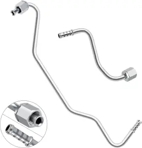 Muhize 756594499538 Radiator Transmission Cooler Lines - Oil Cooling Line Fit For Long And Short