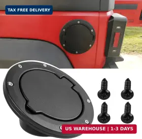 Muhize 756594500708 Fuel Filler Tank Door Gas Cover Cap For Jeep Wrangler Tj 1997-2006 Easy