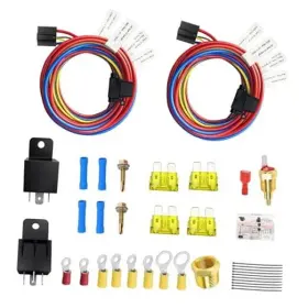 Jt-104011 Navakala Dual Electric Radiator Fan Relay Wiring 185 On 175 Off 60amp
