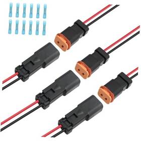 Newnessai Usnfdw456 St9019 2 Pin Dt Wire Connectors Kit 3 Sets Wires Harness