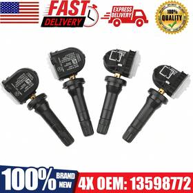 No Sq2408035122349943 0704 Lmm 3 4-piece Tire Pressure Sensors - Compatible With Chevy Gmc Buick Cadillac