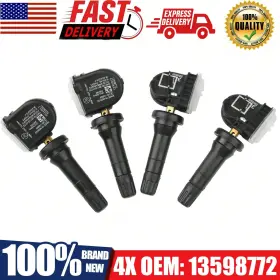 Sq2408035122349943 No 0704 Lmm 3 4-piece Tire Pressure Sensors - Compatible With Chevy Gmc Buick Cadillac