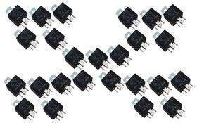Omega 693031610036 25 Lot Au-7 12vdc Relays 30 / 40 Amp Spdt Single Pole Double Throw