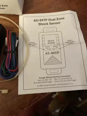 Au84tp Omegalink 1996 Omega Dual Zone Shock Sensor