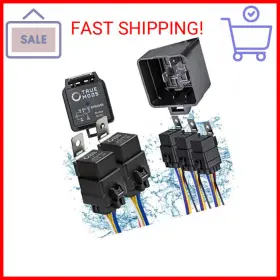Pszacceps178r Online Led True Mods 5 Pack 5-pin 12v Bosch Style Waterproof Relay Kit Harness Socket 12