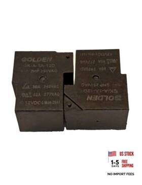 Oxinyra 764020872602 Power Relay Gk-a-1a-12d 12vdc 4pin 30a 240va 2-pack