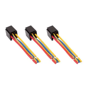 Peroup 617662386689 Dc 12v/24v 80a 5-pin Wire Cable Relay Socket Harness Connector For Car