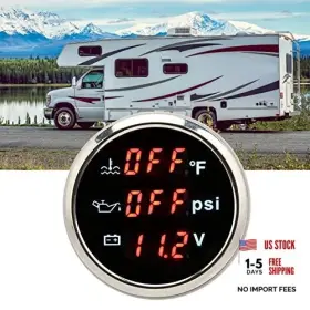 Pissenteg21wnsiyf5 Pissente Digital Water Temp Gauge 3 In 1 Oil Pressure With Voltage