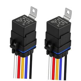 Pivovectis Wpr02 2 Pack 5-pin Waterproof Relay Kit 40/30 Amp 12v Spdt Automotive With