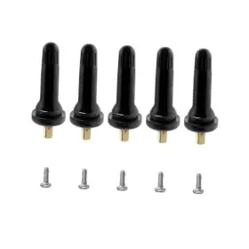 Povtii-2191tv Povtii 5pcs Tpms 20008 Tire Valve Stem Snap-in Rubber Tubeless Pressure