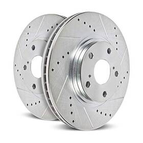 Power Stop Jbr972xpr Front Evolution Drilled And Slotted Rotor Pair For Lexus