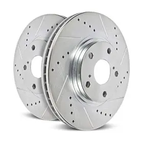 Jbr972xpr Power Stop Front Evolution Drilled And Slotted Rotor Pair For Lexus
