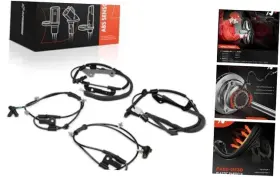Apabs4237 Premiumpartswhosale 4pcs Abs Wheel Speed Sensor For Hyundai Models - Compatible With Front And Rear