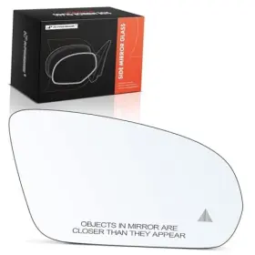 Apmgs122 Premiumpartswhosale Right Passenger Side Heated Mirror Glass With Backing Plate - Compatible