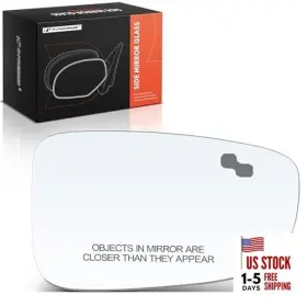 Apmgs406 Premiumpartswhosale Right Passenger Side Heated Mirror Glass With Backing Plate - Compatible