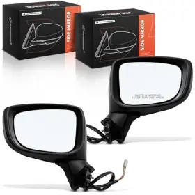 Apmi1050tw Premiumpartswhosale Pair 2 Driver And Passenger Side Power Door Mirror - Compatible With Mazda