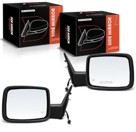 Apmi1559tw Premiumpartswhosale Pair 2 Driver And Passenger Side Power Door Mirror - Compatible With Ram
