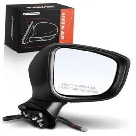 Apmi196 Premiumpartswhosale Power Door Mirror - Compatible With Mazda 3 2017-2018 Passenger Side Black