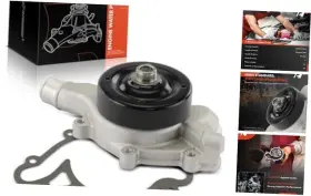 Apwp0071 Premiumpartswhosale Engine Water Pump With Pulley And Gasket Ohv 8 6cyl 3.9 5.2 5.9l Compatible