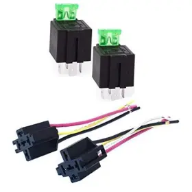 Rf-22 Quarpimer 12v On/off Fuse Relay 30a Automotive 4-pin Socket Mount With 14 Awg