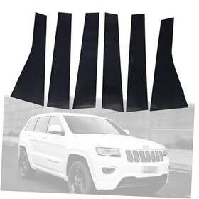 Repairus Rb-jz-214 6pcs Car Auto Side Door Window Pillar Posts Cover Trim Gloss Black Compatible