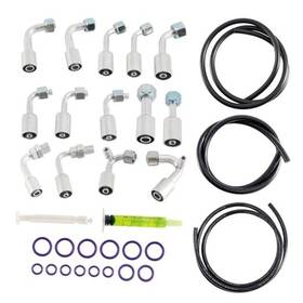 Ruianshihanyuguojimaoyiyouxiangongsi Wsl0031 Ac Hose Kit For Gm Cars Truck Vehicle Includes 6ft An6 5ft An8 And 4ft An10