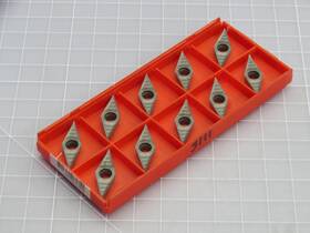 Sandvik 04-al Lot Of 10 Vcgx 16 04 H10 Carbide Turning Insert T242854