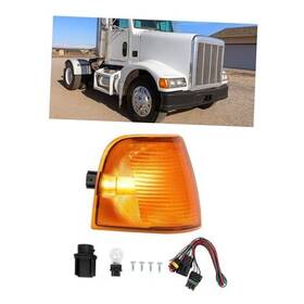 Scarman Llc Go-3046 Right Corner Light Compatible With Peterbilt 375 377 385 Trucks Passenger Side