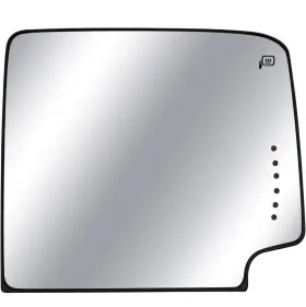 70000231 Senzeal Right Passenger Side Heated Towing Mirror Glass Replacement For 2014-2017 Gmc