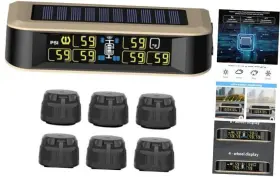 Bq007 Shenzhen Careud Technology Co. Ltd Tire Pressure Monitor System Solar Rv Tpms With 6 Sensors Support 4/6 Wheel