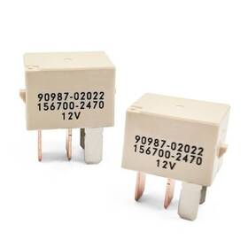 Sidmile 90987-02022 2 Pack 156700-2470 Automotive Relay 12vdc 30a 4-pin For