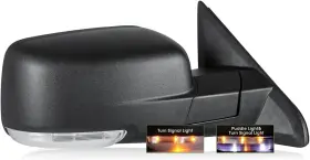 Sz-bd8609-r Siziom Passenger Side Mirror For 2009-2018 Ram 1500 2010-2018 2500 3500 2019 Black