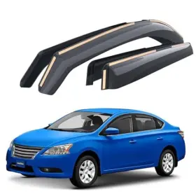 Gy003482 Spark Lines In Shatterproof In-channel Window Deflectors For Nissan Sentra 13-19