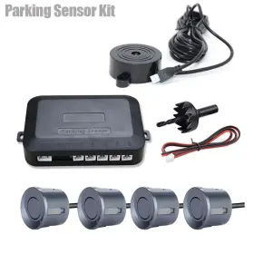 Qp1002 Supreme-goodsoutlet 12v 22mm Car Parking Sensor Kit Universal 4 Sensors Buzzer Reverse Backup Radar