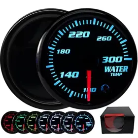 Swb01 Tchenpart 7 Color 100 - 300 Fahrenheit Water Coolant Temperature Gage 2 Temp Gauge