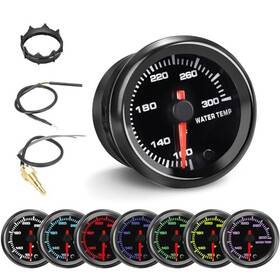 Tchenpart Tc-swb02 7 Color 100-300 F Water Coolant Temperature Gauge Kit 2-1/16 Inch Temp