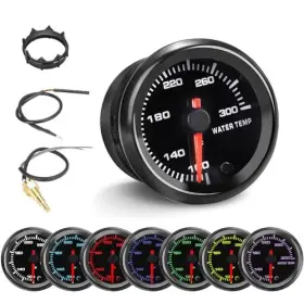 Tc-swb02 Tchenpart 7 Color 100-300 F Water Coolant Temperature Gauge Kit 2-1/16 Inch Temp