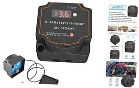 Triplewatertriplegood Sku3426-yy Split Charge Relay 12v 140 Amp Smart Dual Battery Isolator Manual/auto Modes