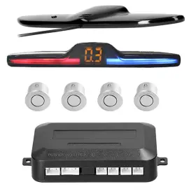 Ld018 Turbo-roofinds Car Reverse Radar Kit Vehicle Parking Sensor System With 4 Sensors Backup Assist