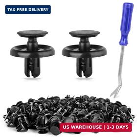 Unigt Auto Parts Pp003 120 Pcs Engine Under Cover Push-type Retainer Clips Compatible With Toyota