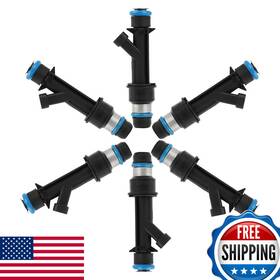 Uxcell B07v2lq6yn 6pcs 25313185 Fuel Injector For Buick Rainer 2004 Chevrolet
