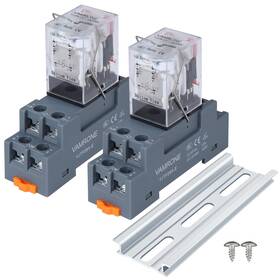 Vamrone 24v-2p Electromagnetic Power Relay 8-pin 10 Amp 24v Dc 8pin-10a-2pcs