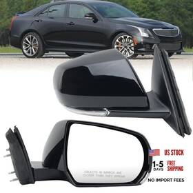 Vefix J82074312 Right Passenger Side Mirror Compatible With 2014-2018 Cadillac R-11 Pins Black