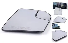 02esm1204rwt Vrracing Right Passenger Side Mirror Glass Replacement Compatible With Ford F150 2015