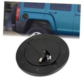 Wofeili Llc Mo-2234 Locking Gas Cap Cover Compatible With 2003-2010 Hummer H3 H3t Fuel Tank Black