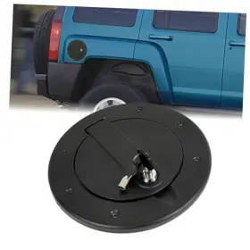 Mo-2234 Wofeili Llc Locking Gas Cap Cover Compatible With 2003-2010 Hummer H3 H3t Fuel Tank Black