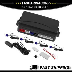 X Autohaux 678202085554 Car Auto Vehicle Reverse Backup Radar System 4pcs Parking Sensors