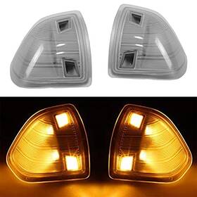Yheshop 767270966183 Led Side Mirror Turn Signal Light Left Driver And Right Clear Cover Lens
